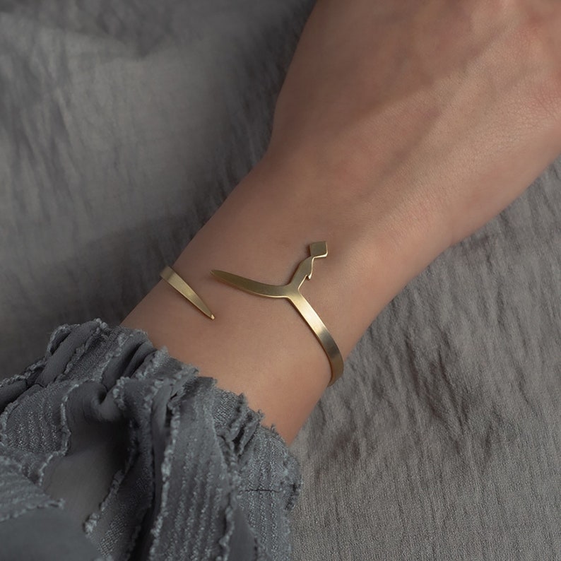 Gold Initial Bracelet - Set of 2 Bracelets