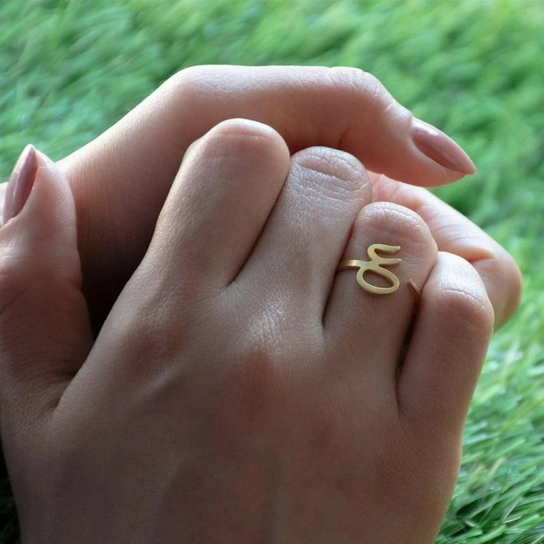 Arabic Initial Rings ( Set of 3 Rings)
