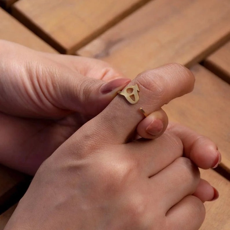 Arabic Initial Rings ( Set of 3 Rings)