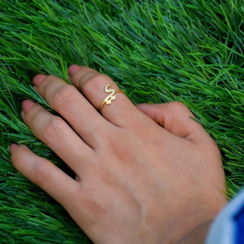 Arabic Initial Rings ( Set of 3 Rings)
