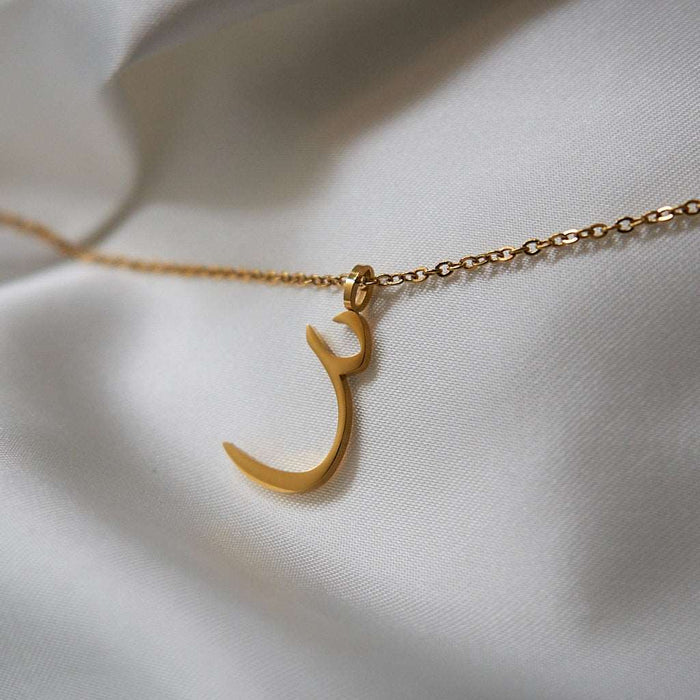 Gold Initial Necklaces (Set of 3 Necklaces with chains)