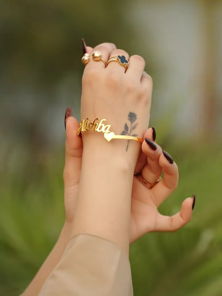 Customize Gold Name Bracelet