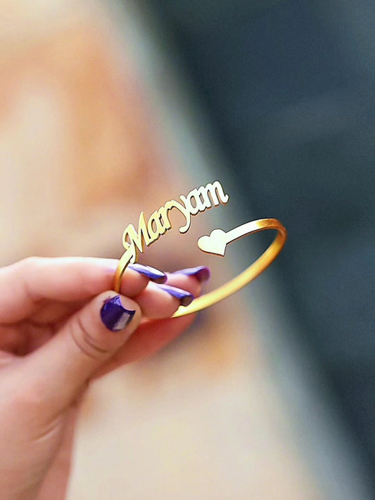 Customize Gold Name Bracelet