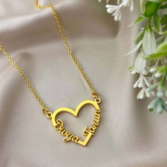 18k Gold Plated Double Name Necklace Article 5