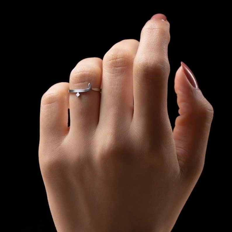 Arabic Initial Rings ( Set of 3 Rings)