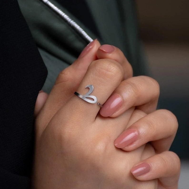 Arabic Initial Rings ( Set of 3 Rings)