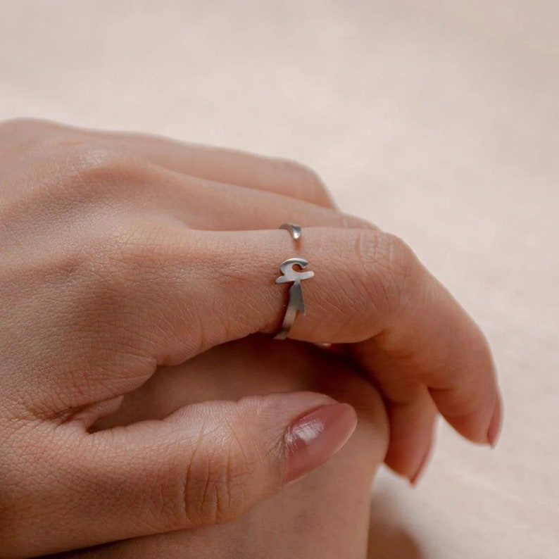 Arabic Initial Rings ( Set of 3 Rings)