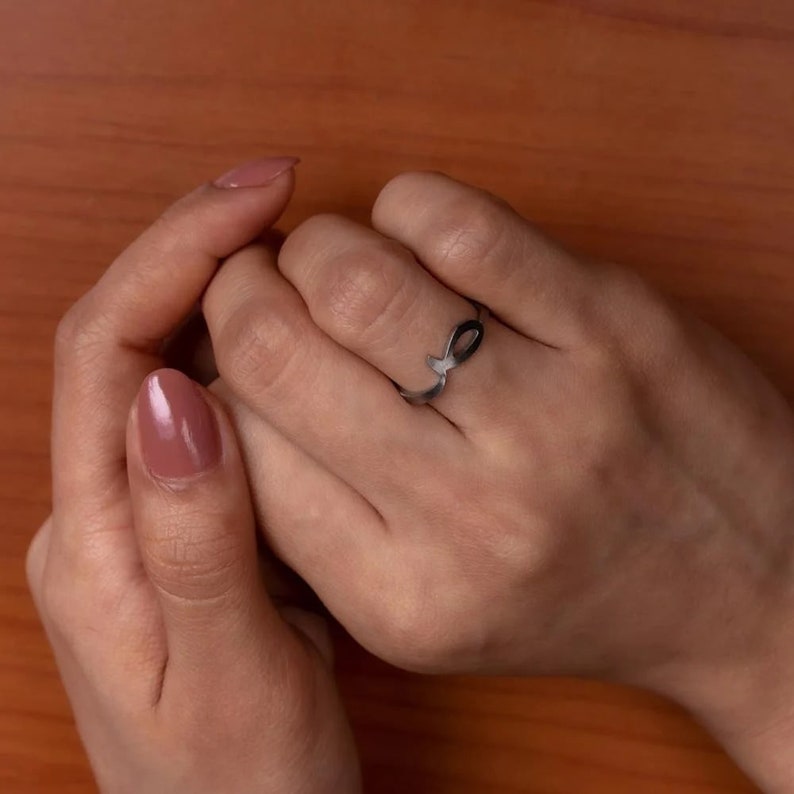 Arabic Initial Rings ( Set of 3 Rings)