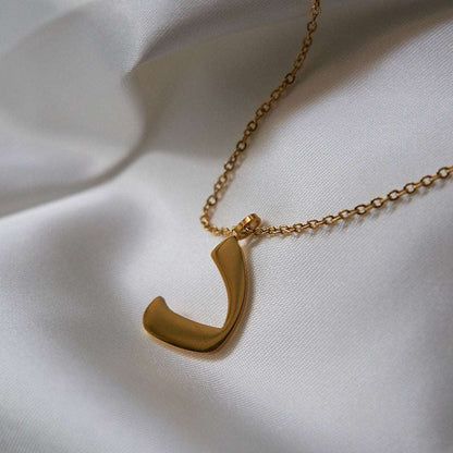 Gold Initial Necklaces (Set of 3 Necklaces with chains)