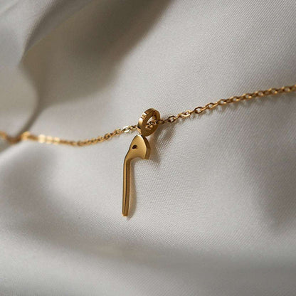 Gold Initial Necklaces (Set of 3 Necklaces with chains)