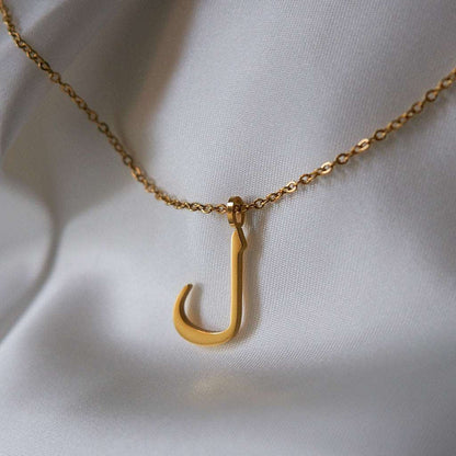 Gold Initial Necklaces (Set of 3 Necklaces with chains)