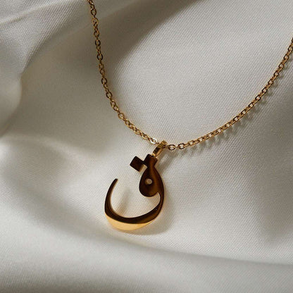 Gold Initial Necklaces (Set of 3 Necklaces with chains)
