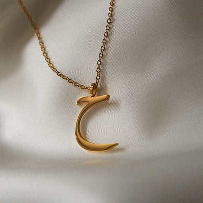 Gold Initial Necklaces (Set of 3 Necklaces with chains)